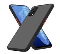 Cadorabo Estuche Compatible con Realme 7 5G en Mate Negro - Funda Protectora híbrida con Interior de Silicona TPU y Trasera de plástico Mate