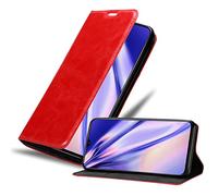 Cadorabo Estuche Compatible con Realme X2 / XT/OPPO K5 en Rojo Manzana - Funda Protectora con Cierre magnético, función Stand y Ranura para Tarjetas