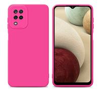 Cadorabo Estuche Compatible con Samsung Galaxy A12 / M12 en Fluid Hotpink - Funda Protectora Fabricada en Silicona TPU Flexible