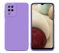 Cadorabo Estuche Compatible con Samsung Galaxy A12 / M12 en Fluid PÚRPURA Claro - Funda Protectora Fabricada en Silicona TPU Flexible