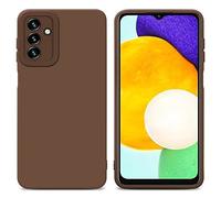 Cadorabo Estuche Compatible con Samsung Galaxy A13 5G en Fluid MARRÓN - Funda Protectora Fabricada en Silicona TPU Flexible