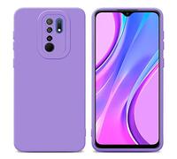 Cadorabo Estuche Compatible con Xiaomi RedMi 9 en Fluid PÚRPURA Claro - Funda Protectora Fabricada en Silicona TPU Flexible