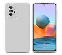 Cadorabo Estuche Compatible con Xiaomi RedMi Note 10 Pro en Fluid Blanco - Funda Protectora Fabricada en Silicona TPU Flexible