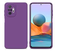 Cadorabo Estuche Compatible con Xiaomi RedMi Note 10 Pro en Fluid PÚRPURA Mate - Funda Protectora Fabricada en Silicona TPU Flexible