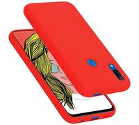 Cadorabo Funda de Silicona Compatible con Honor 10 Lite/Huawei P Smart 2019, Funda Protectora de Cuerpo Completo para 10 Lite/Huawei P Smart 2019- Resistente a arañazos fundade TPU - Liquid Rojo