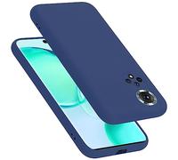 Cadorabo Funda de Silicona Compatible con Honor 50 / Huawei Nova 9, Funda Protectora de Cuerpo Completo para 50 / Huawei Nova 9- Resistente a arañazos y Golpes Fina Funda de TPU - Liquid Azul
