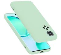 Cadorabo Funda de Silicona Compatible con Honor 50 / Huawei Nova 9, Funda Protectora de Cuerpo Completo para 50 / Huawei Nova 9- Resistente a arañazos y Golpes Fina Funda de TPU - Liquid Verde Claro