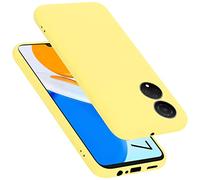 Cadorabo Funda de Silicona Compatible con Honor X7, Funda Protectora de Cuerpo Completo para X7- Resistente a arañazos y Golpes Fina Funda de TPU - Liquid Amarillo