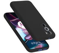 Cadorabo Funda de Silicona Compatible con Motorola Edge 30 Pro/Edge+, Funda Protectora de Cuerpo Completo para Edge 30 Pro/Edge+- Resistente a arañazos y Golpes Fina Funda de TPU - Liquid Negro
