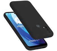 Cadorabo Funda de Silicona Compatible con Motorola Moto E20 / E30 / E40, Funda Protectora de Cuerpo Completo para Moto E20 / E30 / E40- Resistente a arañazos y Golpes Fina Funda de TPU - Liquid Negro