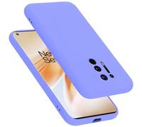 Cadorabo Funda de Silicona Compatible con OnePlus 8 Pro, Funda Protectora de Cuerpo Completo para 8 Pro- Resistente a arañazos y Golpes Fina Funda de TPU - Liquid Lila Claro