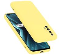 Cadorabo Funda de Silicona Compatible con Realme X3 / X3 SuperZoom / X50 5G, Funda Protectora de Cuerpo Completo para X3 / X3 SuperZoom / X50 5G- Resistente a arañazos fundade TPU - Liquid Amarillo