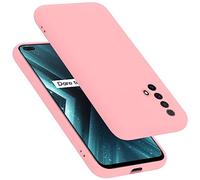 Cadorabo Funda de Silicona Compatible con Realme X3 / X3 SuperZoom / X50 5G, Funda Protectora de Cuerpo Completo para X3 / X3 SuperZoom / X50 5G- Resistente a arañazos fundade TPU - Liquid Rosa