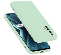 Cadorabo funda de silicona compatible con Realme X3 / X3 SuperZoom / X50 5G, Funda Protectora de Cuerpo Completo para X3 / X3 SuperZoom / X50 5G- resistente a arañazos fundade TPU - LIQUID VERDE CLARO