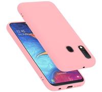Cadorabo Funda de Silicona Compatible con Samsung Galaxy A10e / A20e, Funda Protectora de Cuerpo Completo para Galaxy A10e / A20e- Resistente a arañazos y Golpes Fina Funda de TPU - Liquid Rosa
