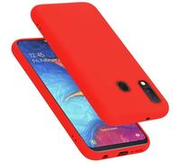 Cadorabo Funda de Silicona Compatible con Samsung Galaxy A10e / A20e, Funda Protectora de Cuerpo Completo para Galaxy A10e / A20e- Resistente a arañazos y Golpes Fina Funda de TPU - Liquid Rojo