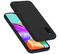 Cadorabo Funda de Silicona Compatible con Samsung Galaxy A41, Funda Protectora de Cuerpo Completo para Galaxy A41- Resistente a arañazos y Golpes Fina Funda de TPU - Liquid Negro