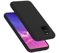 Cadorabo Funda de Silicona Compatible con Samsung Galaxy A91 / S10 Lite / M80s, Funda Protectora de Cuerpo Completo para Galaxy A91 / S10 Lite / M80s- Resistente a arañazos fundade TPU - Liquid Negro