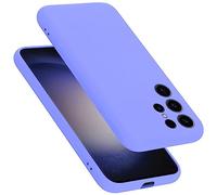 Cadorabo Funda de Silicona Compatible con Samsung Galaxy S23 Ultra, Funda Protectora de Cuerpo Completo para Galaxy S23 Ultra- Resistente a arañazos y Golpes Fina Funda de TPU - Liquid Lila Claro