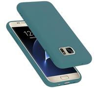 Cadorabo Funda de Silicona Compatible con Samsung Galaxy S7, Funda Protectora de Cuerpo Completo para Galaxy S7- Resistente a arañazos y Golpes Fina Funda de TPU - Liquid Verde