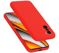 Cadorabo Funda de Silicona Compatible con Xiaomi Mi 11i / Poco F3, Funda Protectora de Cuerpo Completo para Mi 11i / Poco F3- Resistente a arañazos y Golpes Fina Funda de TPU - Liquid Rojo