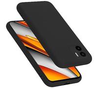 Cadorabo Funda de Silicona Compatible con Xiaomi RedMi A1, Funda Protectora de Cuerpo Completo para RedMi A1- Resistente a arañazos y Golpes Fina Funda de TPU - Liquid Negro