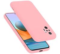 Cadorabo Funda de Silicona Compatible con Xiaomi RedMi Note 10 Pro, Funda Protectora de Cuerpo Completo para RedMi Note 10 Pro- Resistente a arañazos y Golpes Fina Funda de TPU - Liquid Rosa