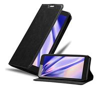 Cadorabo Funda Libro Compatible con ZTE Blade L8 en Negro Antracita - Cubierta Proteccíon con Cierre Magnético, Tarjetero y Función de Suporte - Etui Case Cover Carcasa