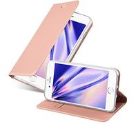 Cadorabo Funda Libro para Apple iPhone 7 / 7S / 8 / SE 2020 en Classy Oro Rosa - Cubierta Proteccíon con Cierre Magnético, Tarjetero y Función de Suporte - Etui Case Cover Carcasa