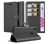 Cadorabo Funda Libro para ASUS ZenFone MAX Pro M2 (6.3" Zoll) en Negro Fantasma - Cubierta Proteccíon con Cierre Magnético, Tarjetero y Función de Suporte - Etui Case Cover Carcasa
