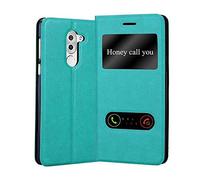 Cadorabo Funda Libro para Honor 6X en Turquesa Menta - Cubierta Proteccíon con Cierre Magnético, Función de Suporte y 2 Ventanas- Etui Case Cover Carcasa