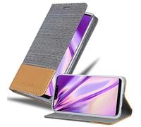 Cadorabo Funda Libro para Huawei Mate 20 Lite en Gris Claro MARRÓN - Cubierta Proteccíon con Cierre Magnético, Tarjetero y Función de Suporte - Etui Case Cover Carcasa
