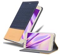 Cadorabo Funda Libro para Huawei P10 Lite en Azul Oscuro MARRÓN - Cubierta Proteccíon con Cierre Magnético, Tarjetero y Función de Suporte - Etui Case Cover Carcasa