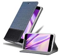 Cadorabo Funda Libro para Huawei P10 Plus en Azul Oscuro Negro - Cubierta Proteccíon con Cierre Magnético, Tarjetero y Función de Suporte - Etui Case Cover Carcasa
