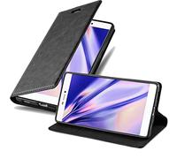 Cadorabo Funda Libro para Huawei P8 en Negro Antracita - Cubierta Proteccíon con Cierre Magnético, Tarjetero y Función de Suporte - Etui Case Cover Carcasa