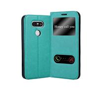 Cadorabo Funda Libro para LG G5 en Turquesa Menta - Cubierta Proteccíon con Cierre Magnético, Función de Suporte y 2 Ventanas- Etui Case Cover Carcasa