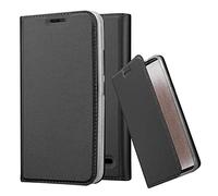 Cadorabo Funda Libro para Motorola Moto E4 en Classy Negro - Cubierta Proteccíon con Cierre Magnético, Tarjetero y Función de Suporte - Etui Case Cover Carcasa