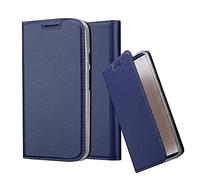 Cadorabo Funda Libro para Motorola Moto G2 en Classy Azul Oscuro - Cubierta Proteccíon con Cierre Magnético, Tarjetero y Función de Suporte - Etui Case Cover Carcasa