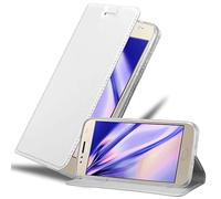 Cadorabo Funda Libro para Motorola Moto G5S Plus en Classy Plateado - Cubierta Proteccíon con Cierre Magnético, Tarjetero y Función de Suporte - Etui Case Cover Carcasa