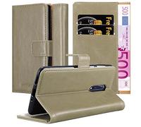 Cadorabo Funda Libro para Nokia 8 2017 en MARRÓN Capuchino - Cubierta Proteccíon con Cierre Magnético, Tarjetero y Función de Suporte - Etui Case Cover Carcasa
