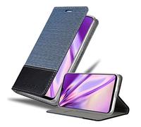 Cadorabo Funda Libro para Samsung Galaxy A22 4G / M22 / M32 4G en Azul Oscuro Negro - Cubierta Proteccíon con Cierre Magnético, Tarjetero y Función de Suporte - Etui Case Cover Carcasa