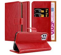 Cadorabo Funda Libro para Samsung Galaxy A22 4G / M22 / M32 4G en Rojo Burdeos - Cubierta Proteccíon con Cierre Magnético, Tarjetero y Función de Suporte - Etui Case Cover Carcasa
