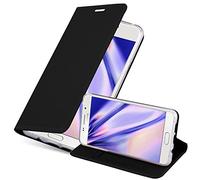 Cadorabo Funda Libro para Samsung Galaxy A3 2016 en Classy Negro - Cubierta Proteccíon con Cierre Magnético, Tarjetero y Función de Suporte - Etui Case Cover Carcasa