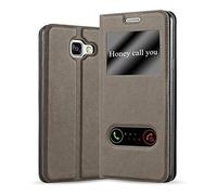 Cadorabo Funda Libro para Samsung Galaxy A3 2016 en MARRÓN Piedra - Cubierta Proteccíon con Cierre Magnético, Función de Suporte y 2 Ventanas- Etui Case Cover Carcasa