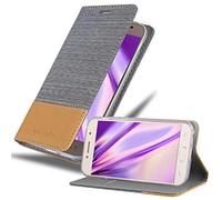 Cadorabo Funda Libro para Samsung Galaxy A3 2017 en Gris Claro MARRÓN - Cubierta Proteccíon con Cierre Magnético, Tarjetero y Función de Suporte - Etui Case Cover Carcasa