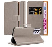Cadorabo Funda Libro para Samsung Galaxy A33 5G en MARRÓN Capuchino - Cubierta Proteccíon con Cierre Magnético, Tarjetero y Función de Suporte - Etui Case Cover Carcasa