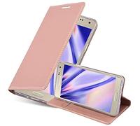 Cadorabo Funda Libro para Samsung Galaxy A5 2015 en Classy Oro Rosa - Cubierta Proteccíon con Cierre Magnético, Tarjetero y Función de Suporte - Etui Case Cover Carcasa