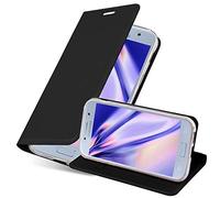 Cadorabo Funda Libro para Samsung Galaxy A5 2017 en Classy Negro - Cubierta Proteccíon con Cierre Magnético, Tarjetero y Función de Suporte - Etui Case Cover Carcasa