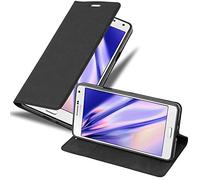 Cadorabo Funda Libro para Samsung Galaxy A7 2015 en Negro Antracita - Cubierta Proteccíon con Cierre Magnético, Tarjetero y Función de Suporte - Etui Case Cover Carcasa