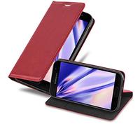Cadorabo Funda Libro para Samsung Galaxy A7 2017 en Rojo Manzana - Cubierta Proteccíon con Cierre Magnético, Tarjetero y Función de Suporte - Etui Case Cover Carcasa